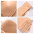 thumbnail image 4 of Hxshgdsn Wireless Bras for Women Full Coverage Wide Strap Seamless Lace Comfy Sport Bra（Beige/XL）, 4 of 7