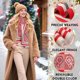 thumbnail image 3 of Women's Scarves & Wraps, Warm Large Christmas Scarf Camellia Jacquard Shawls and, 3 of 5