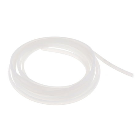 

Uxcell Flexible Solid Silicone Strip 0.16 x0.08 x6.56ft Rectangular No Adhesive Roll for Door White