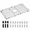 29-1/2" X 15-9/16" Centered Drain, variant on Sink Bottom Grid 27-9/16" X 14-7/16" Centered Drain Stainless Steel