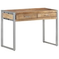 thumbnail image 1 of vidaXL Desk 108x50x75 cm Rough Mango Wood, 1 of 5