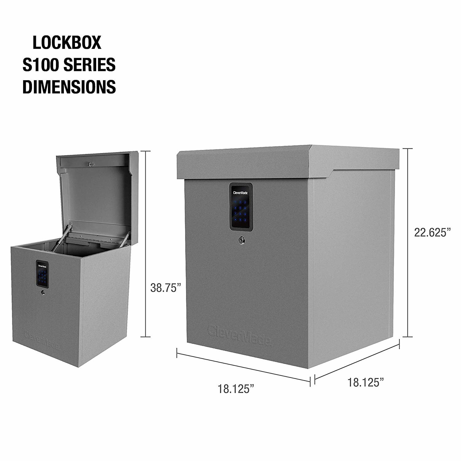 CleverMade Parcel LockBox S100 Series: Secure Package Delivery Box