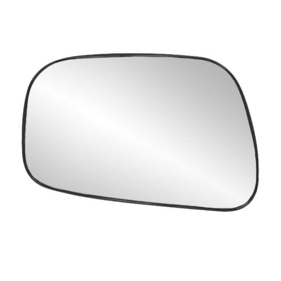 33175 - Fit System Driver Side Heated Mirror Glass w/ backing plate, Toyota Camry Sedan 02-06, 4 3/ 8" x 6 3/ 4" x 6 1/ 2" US Built