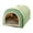 Green#S, variant on Antqov Dog Bed, Washable Indoor Pet House with Mats, Removable Cover Dog Cat Houses Non-Slip Bottom for Medium Dogs & Cats Supplies