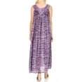 thumbnail image 2 of Sakkas Adele Sequin Embroidered Scoop Neck Sleeveless Dress / Cover Up - Purple - One Size Regular, 2 of 5