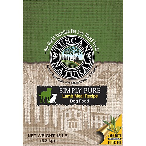 Tuscan Natural Simply Pure Lamb Dry Dog Food 15lb