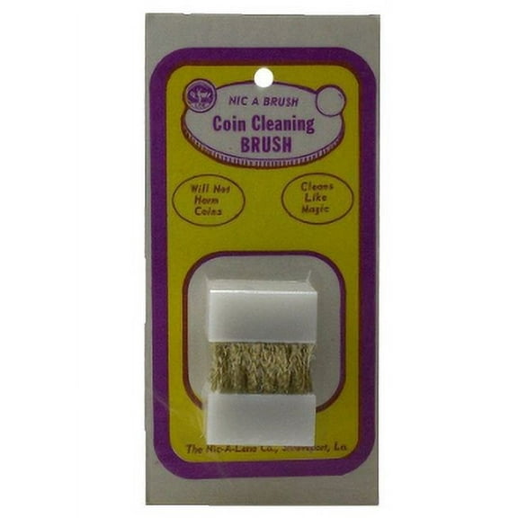 Nic-A-Brush, Coin Cleaning Brush, 2 pack