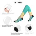 thumbnail image 5 of Picia Retro Palm Beach Sunset Printed Sports Compression Socks - 15-20mmHg Graduated Compression, High-Performance Soft and Breathable Socks for Men and Women, 5 of 5