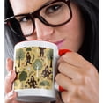 thumbnail image 2 of 3drose, Bigfoots Summer Workout, 11oz Two-tone Red Mug, 2 of 6