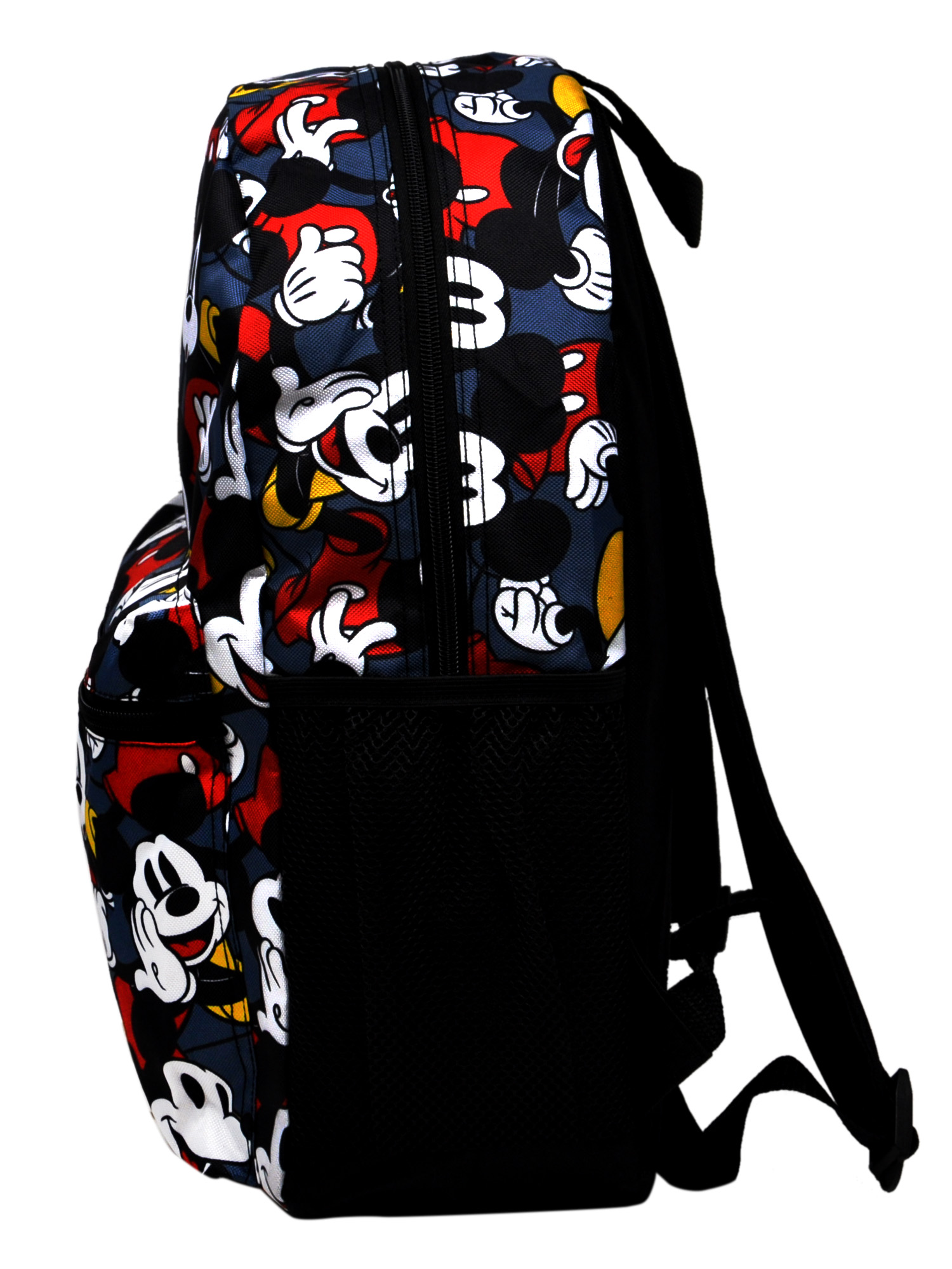 Disney Mickey Mouse Backpack 16" All-over Print Classic Front & Side Pockets - image 5 of 6