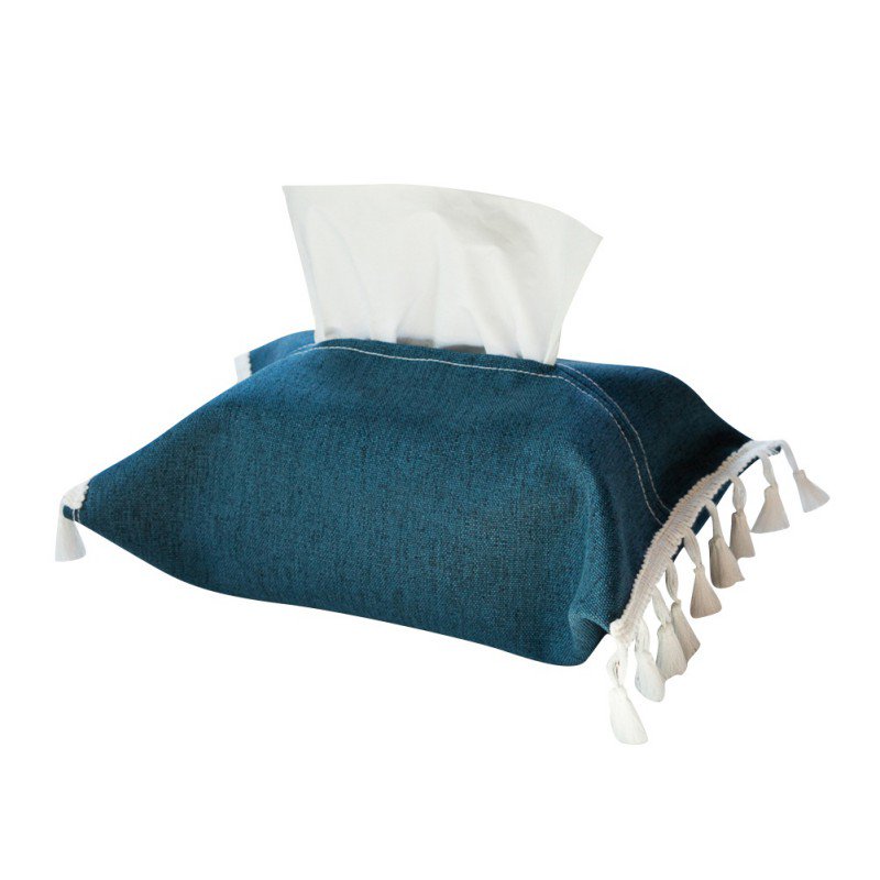 Linen Fabric Tissue Box Cover