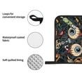 thumbnail image 6 of XMXT Heat Resistant Oven Mitts and Pot Holders Sets, Eyeball Pumpkin Creepy Print Oven Mitt Hot Pads Kitchen Cooking BBQ Gloves, 4 Pcs, 6 of 8