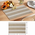 thumbnail image 6 of Brown Ombre Wooden Placemats Set of 12 Farmhouse Retro Khaki Wood Place Mats Indoor Wipeable Table Mats Washable Cloth Dining Table Placemats for Kitchen Holiday Party Home Decor 13x19 Inch, 6 of 9