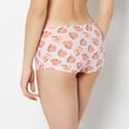 thumbnail image 3 of Culotte Shorty en Coton et Garniture Picot Couleur Pêche Parfaite, 3 of 5