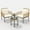 Beige & Black, variant on Emorefun 3 Piece Patio Bistro Sets, Outdoor Rattan Furniture with Detachable Cushions for Backyard, Garden, Poolside, Deck, Beige & Black