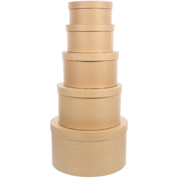 MLINS 1 Set Round Gift Box Cake Cookie Candy Box Baking Storage Box Sweet Cookies Packing Box