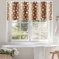 thumbnail image 4 of Deer Texture Valances for Windows Country Gradient Brown Deer Texture Animals Valance Curtains Rod Pocket Bathroom Small Window Treatments for Kitchen Living Room Bedroom, 42"x12", 4 of 7