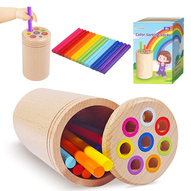 Montessori Toys YHHYTOY, clasificador de colores para niños de 1 a 3 años