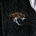 thumbnail image 2 of Newborn & Infant Black/Gray Jacksonville Jaguars Game Nap Teddy Fleece Bunting Full-Zip Sleeper, 2 of 2