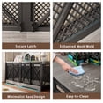 thumbnail image 4 of Fowroa 78" Woodend Dog Crate Furniture，Large kennel Heavy Duty 2-Door for Dogs with Divider, 4 of 5