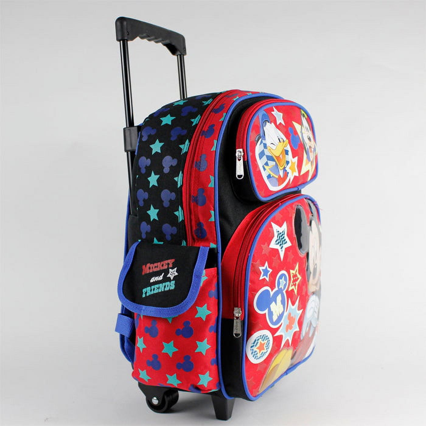 Ruz Mickey Mouse 16 Backpack with Detachable Lunch Box Blue-Red