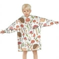 thumbnail image 3 of Cute Hedgehog and Mushroom Blanket Hoodies for Kids 6-13YR Oversize Wearable Blanket Hoodies for Boys Girls Teens, 3 of 7