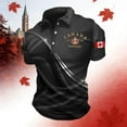 thumbnail image 2 of Wxolcjlv Canada Flag Graphic Short Sleeve Polo Shirt For Men Social Occasion Polos, 2 of 4
