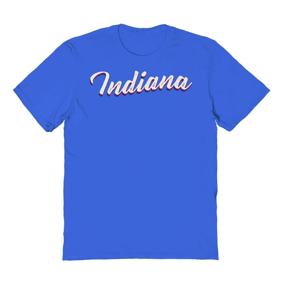 Indiana Graphic Royal Men's Cotton T-Shirt