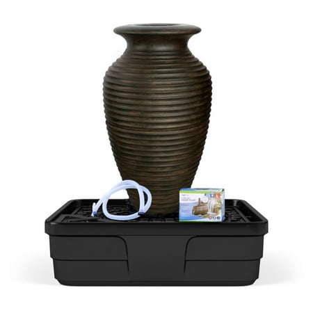 Aquascape Rippled Urn Fountain Complete Landscape Kit