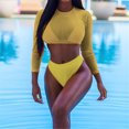 thumbnail image 2 of VerPetridure 3 Piece Tankini Swimsuits for Women Swim Long Sleeve Tank Top Bathing Suits with Shorts and Bra Athletic Swimwear, 2 of 9