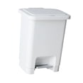 thumbnail image 4 of Un cubo de basura sencillo y versátil con pedal, perfecto para baños, cocinas, Blanco Gris, 4 of 9