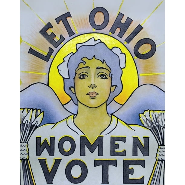 Let Ohio Women Vote Poster Print By Unknown 18 X 24 Walmart Com Walmart Com