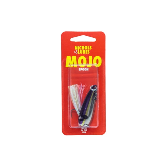 Nichols Mojo Flutter Spoon 1/2oz 2'' Purple Threadfin