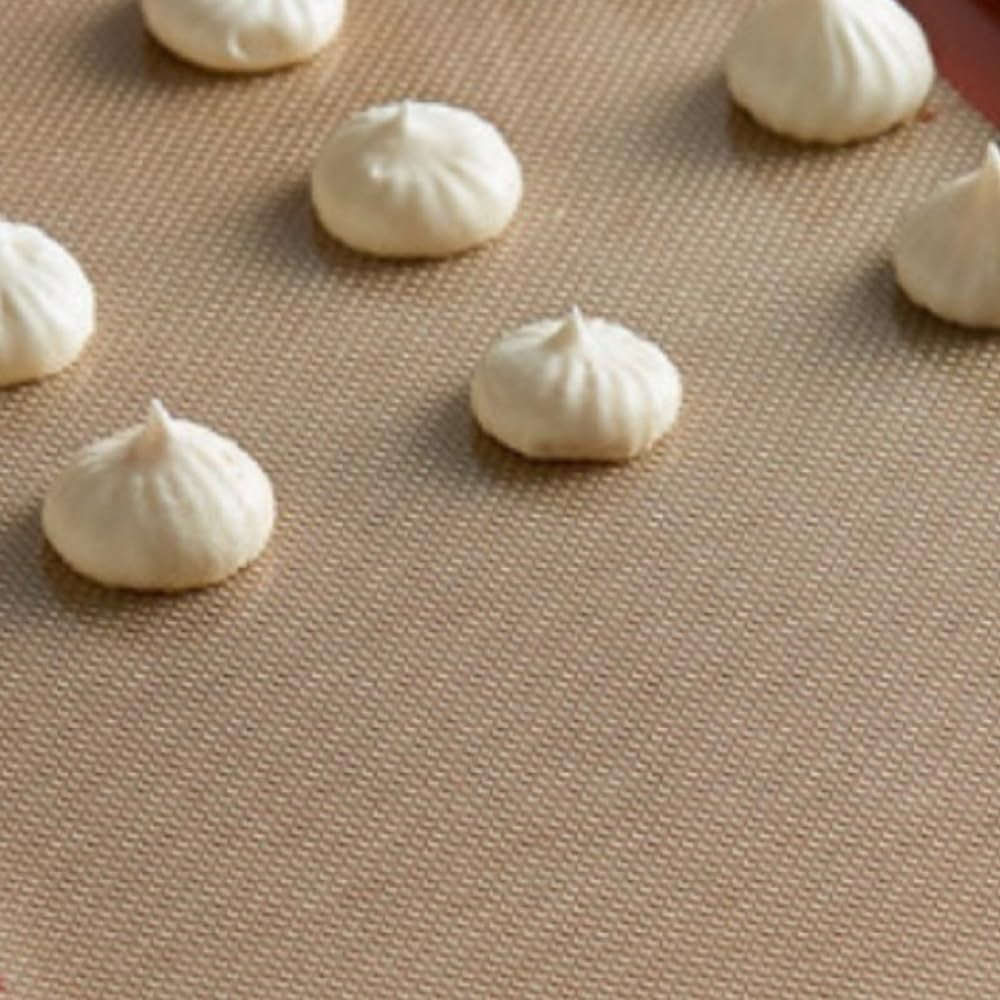 TrueCraftware- Silicone Rectangular Baking Mat 14-5/8" x 20-1/2" fits 2/3 Size Sheet Pan -Nonstick Baking Mat Counter Mat Dough Rolling Mat Oven Liner Reusable