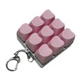 thumbnail image 2 of Llavero con teclado mecánico de 9 teclas, juguete antiestrés tipo clicker, ligero y resistente. Rosa, 2 of 9
