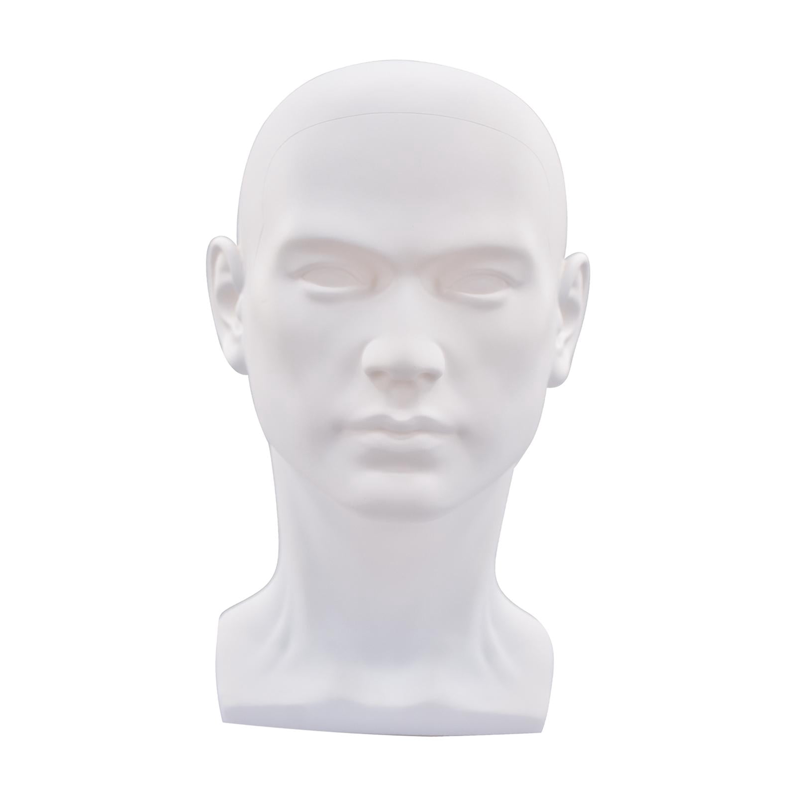 Professional Display Head Model Lightweight Hat Holder Stand Stable PP Male Mannequin Head for Hats Sunglasses Jewelry Headphone Headset
