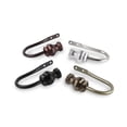 thumbnail image 2 of InStyleDesign  Loren Curtain Holdback Pair Black Satin, 2 of 5