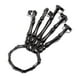 thumbnail image 1 of Pulsera Pingyongchang con forma de calavera de metal con forma de esqueleto esclavo, cadena de mano para mujer, cadena de mano y articulación ósea para mujer, regalo de fiesta, joyería negra, 1 of 3