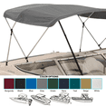 thumbnail image 5 of SavvyCraft™ 3 Bow Bimini Top Frame and Canvas, Gray 3 Bow 72" L 36" H 73" 78" W with Boot and Rear Poles, 5 of 8