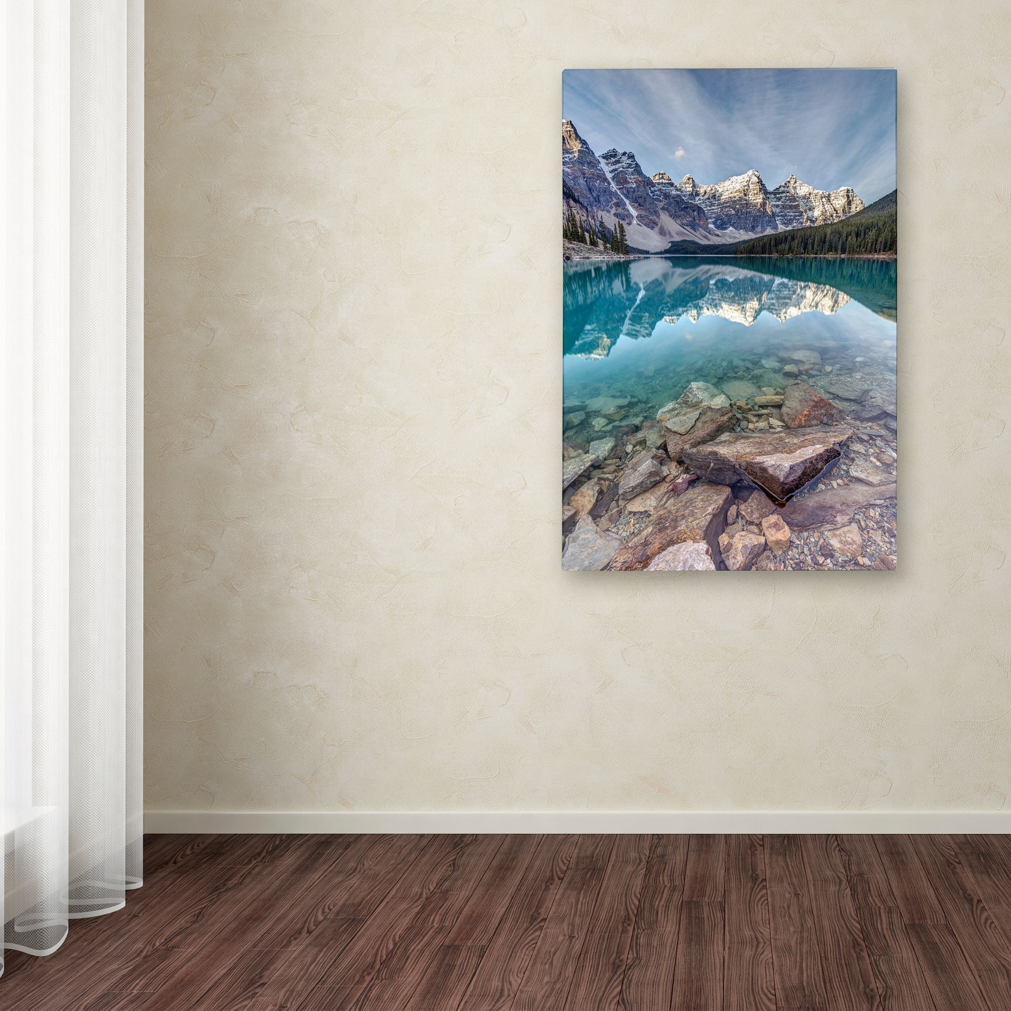 Trademark Fine Art 'Iconic Moraine Lake' Canvas Art by Pierre Leclerc