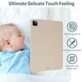 thumbnail image 4 of ELEHOLD Silicone Case For iPad mini 1/2/3/4/5 Heavy Duty Shockproof Cover, Slim&Lightweight, Soft Skin-Friendly, Anti-Scratch Protective Tablet Cover, Beige, 4 of 8