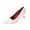 White, variant on RoamHome Women's 6cm Stiletto Pumps Pointed Toe Slip-On Office Work Shoes Fashion Sexy Commute High Heels