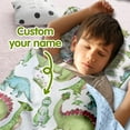 thumbnail image 2 of Custom Name Dinosaur Toddler Nap Mat - Personalized Dino Slumber Bag for Kids, Cozy Sleeping Bag for Daycare & Preschool, Soft and Fun Dinosaur Nap Mat for Naptime, Sleepovers, and Dino Adventures, 2 of 4