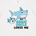 thumbnail image 4 of Inktastic My Great Uncle Loves Me with Cute Sharks Boys or Girls Baby T-Shirt, 4 of 5