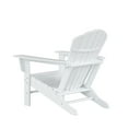 thumbnail image 5 of WestinTrends Dylan Adirondack Chairs Set of 4, All Weather Poly Lumber Outdoor Patio Chairs, Seashell Slat Curved Back, Widen Seat Armrest, Color Stay, Imitation Wood Texture, White, 5 of 12