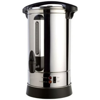 Miumaeov Coffee Urn Dispenser 5.2L/175Oz 304 Stainless Steel 1000W Fast Heating Silver Thermos Urn for Hot/Cold Water Party Chocolate Drinks, Size