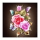 thumbnail image 3 of Dibujo de diamante de flor rosa, bordado, pintura por número, kit para pared del hogar, 3 of 9