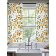 thumbnail image 2 of Summer Fruit Sheer Curtains 2 Panels Set Watercolor Orange Flower Farmhouse Country Sheer Window Curtains Light Filtering Rod Pocket Voile Drapes for Bedroom Living Room 52"X72", 2 of 9
