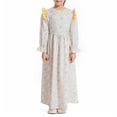thumbnail image 4 of EnJoCho Girls Floral Dress Spring Summer Long Sleeve Waist Dress Children Cute Comfortable Long Dress Casual Dress, 4 of 9