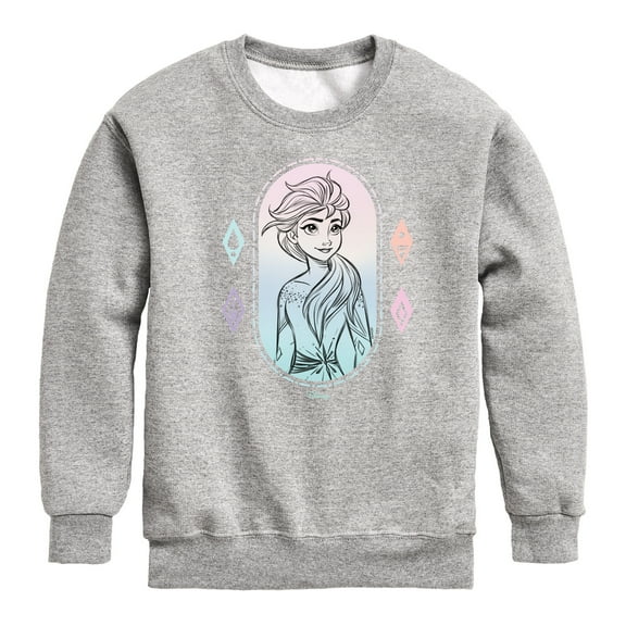 Frozen 2 - Elsa Portrait - Toddler And Youth Crewneck Fleece Sweatshirt